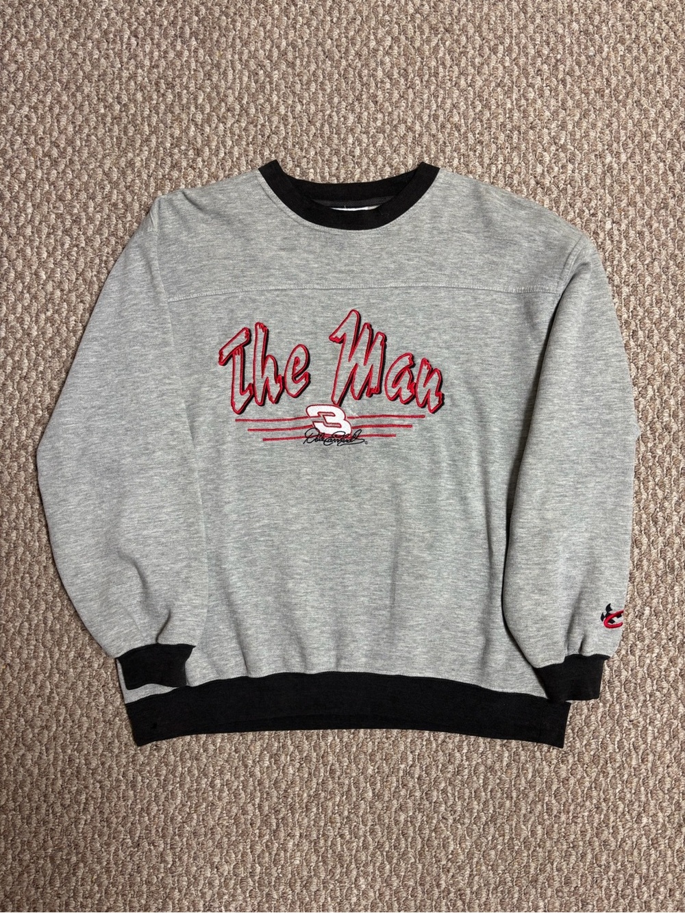 Dale Earnhardt NASCAR Chase Authentic 90s Gray Casual Pullover Sweatshirt